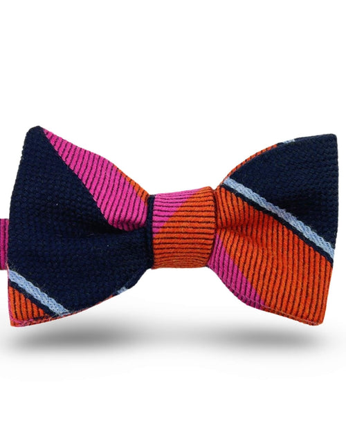 DÉCLIC Raven Stripe Bow Tie - Orange