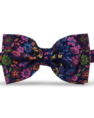 DÉCLIC Fable Floral Bow Tie - Black