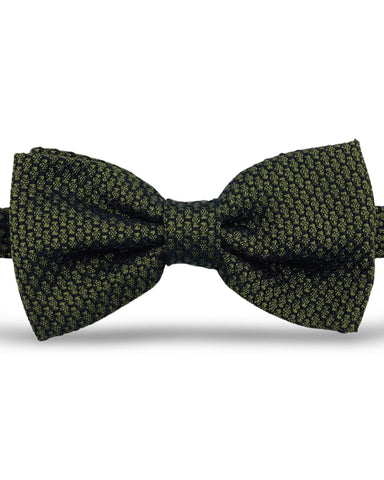 DÉCLIC Barre Knitted Bow Tie - Black/White