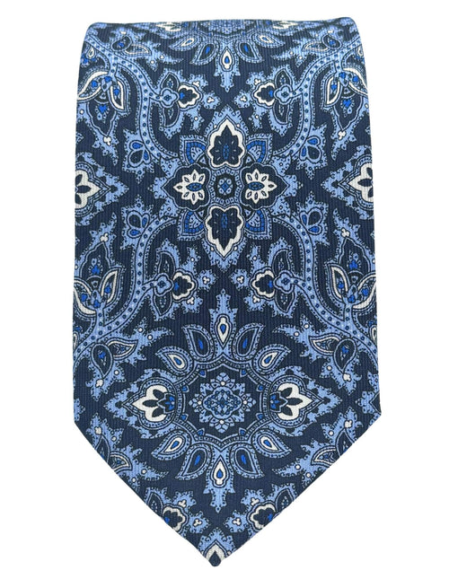 DÉCLIC Tiverton Paisley Tie - Blue