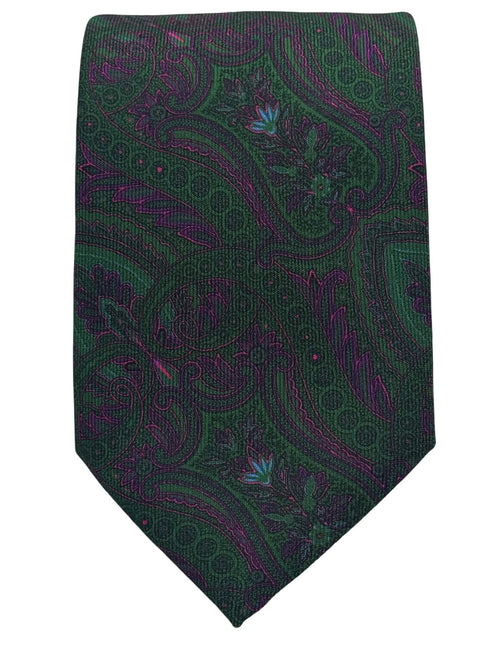 DÉCLIC Wetherby Paisley Tie - Green