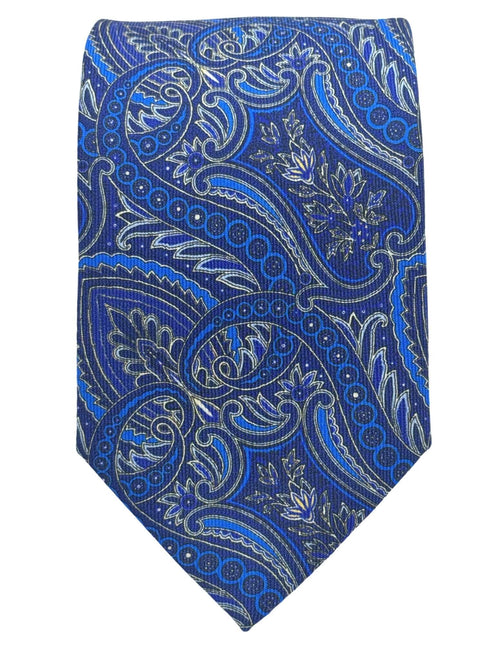 DÉCLIC Wetherby Paisley Tie - Blue