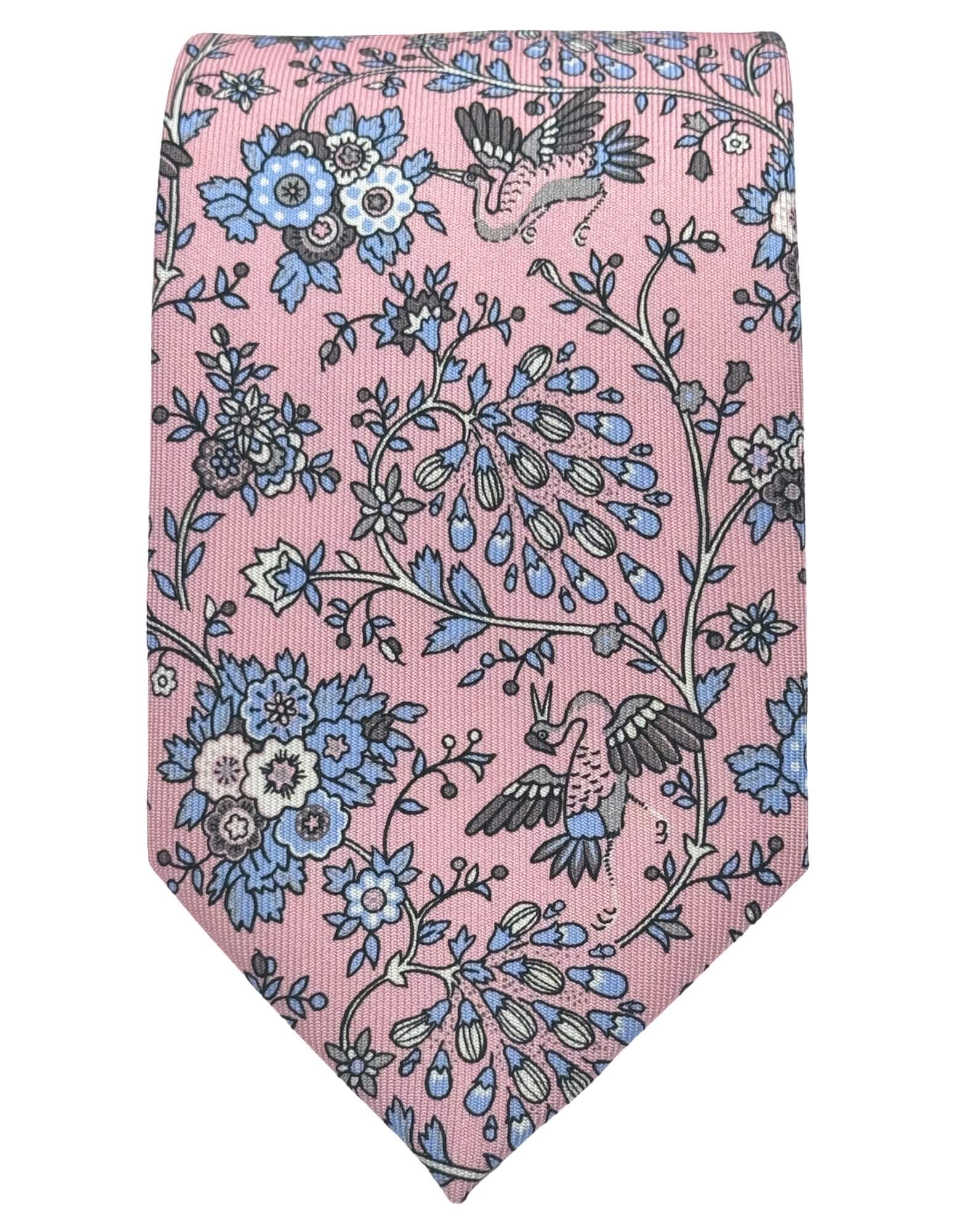 DÉCLIC Waterdale Floral Tie - Pink