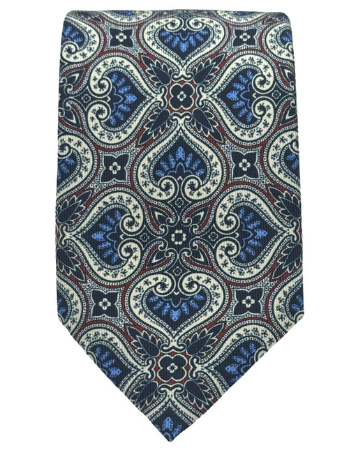 DÉCLIC Oakham Patterned Tie - Blue