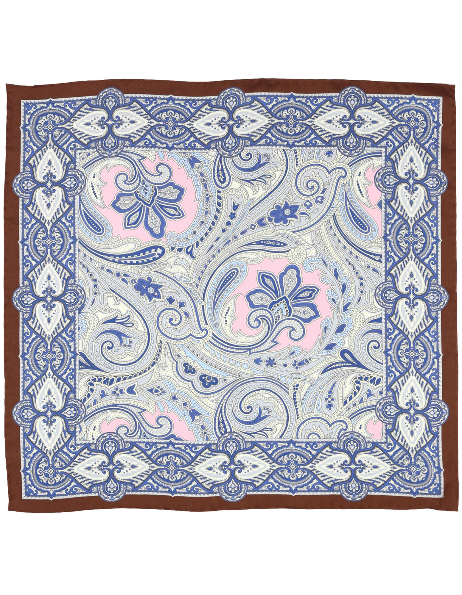 DÉCLIC Verwood Paisley Pocket Square - Pink