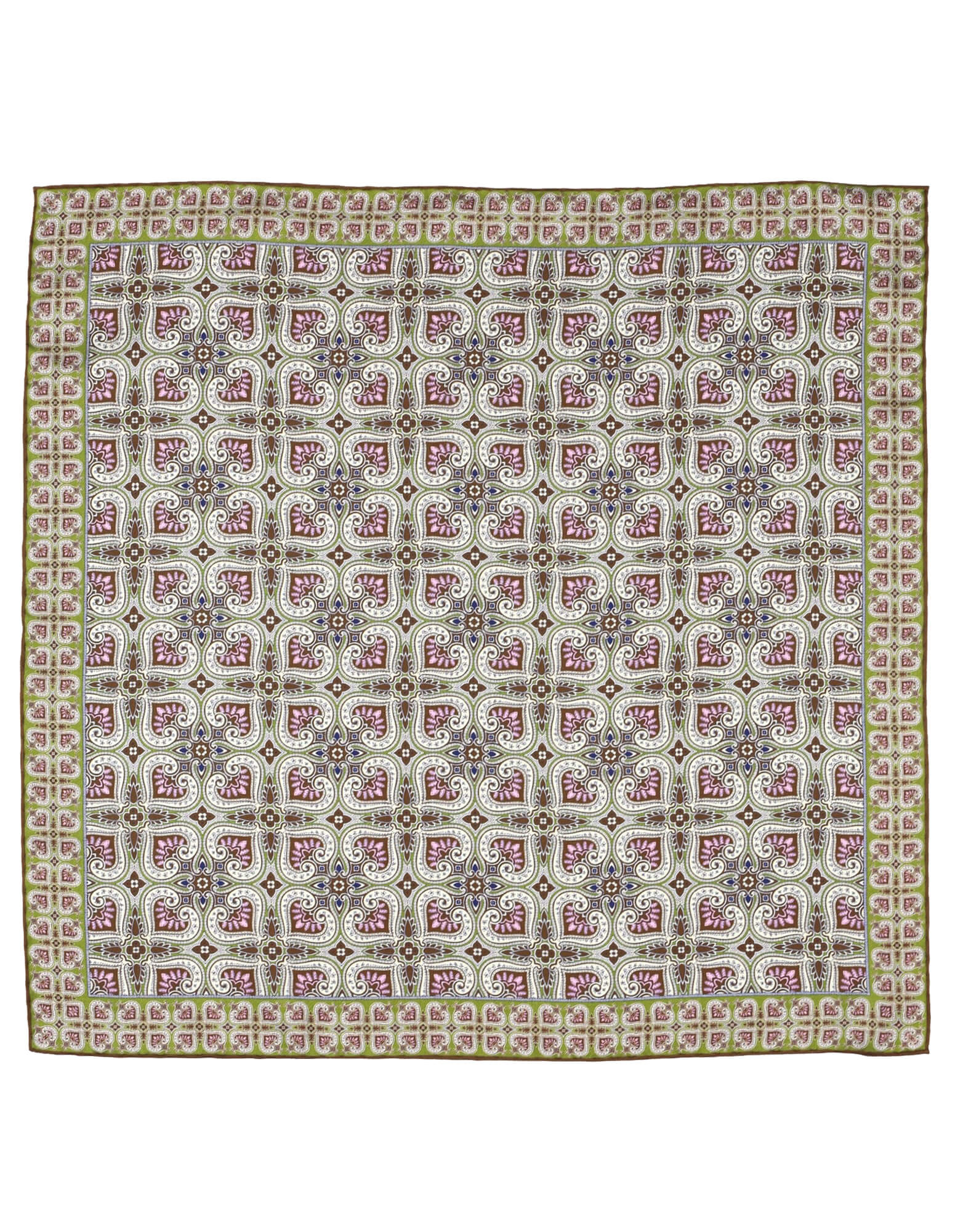 DÉCLIC Oakham Patterned Pocket Square - Pink
