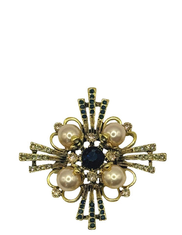 DÉCLIC Black Rose Edge Pin - Gold