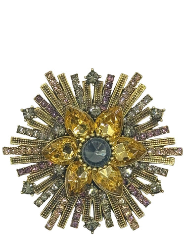 DÉCLIC Black Rose Edge Pin - Gold