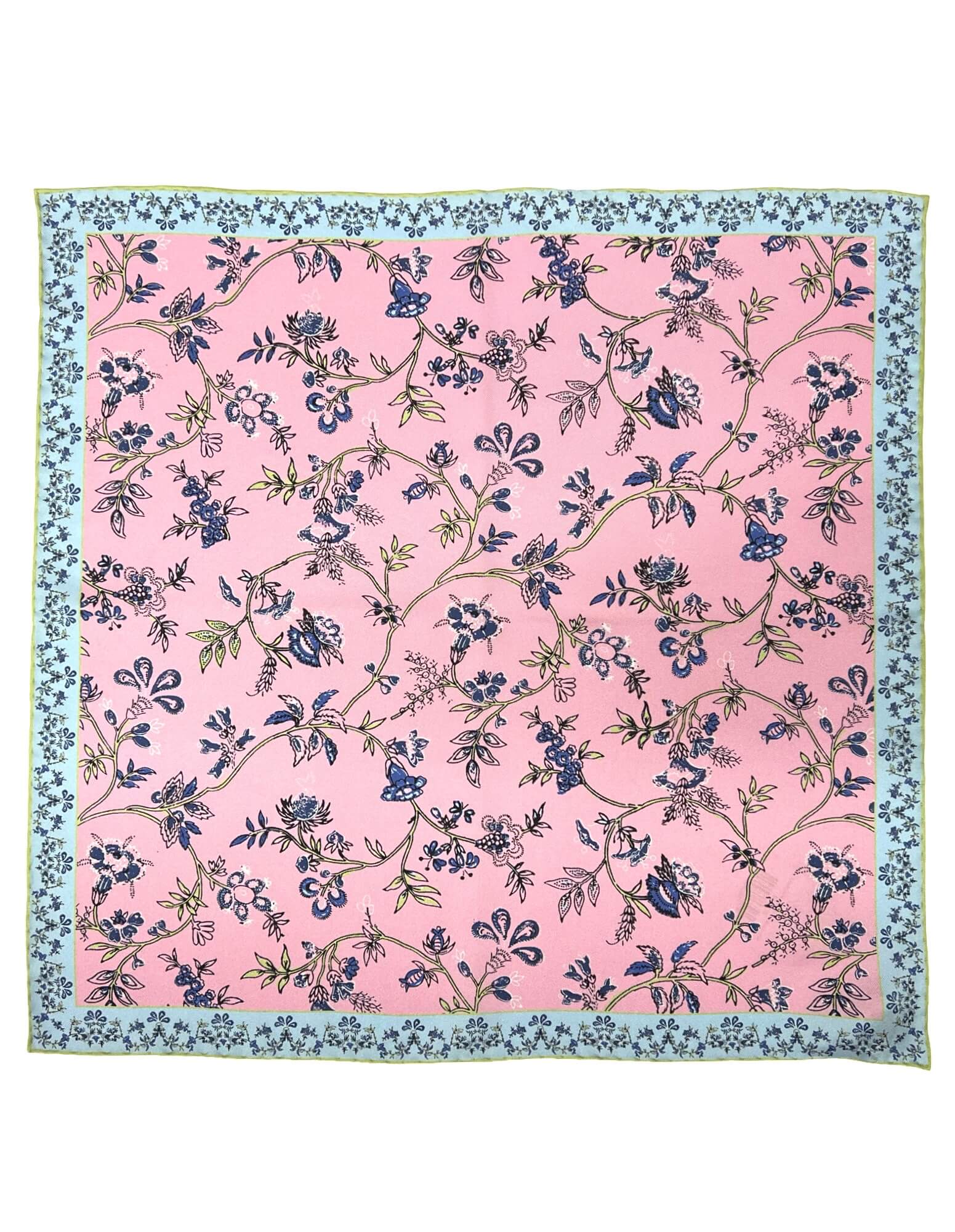 DÉCLIC Staveley Floral Pocket Square - Pink