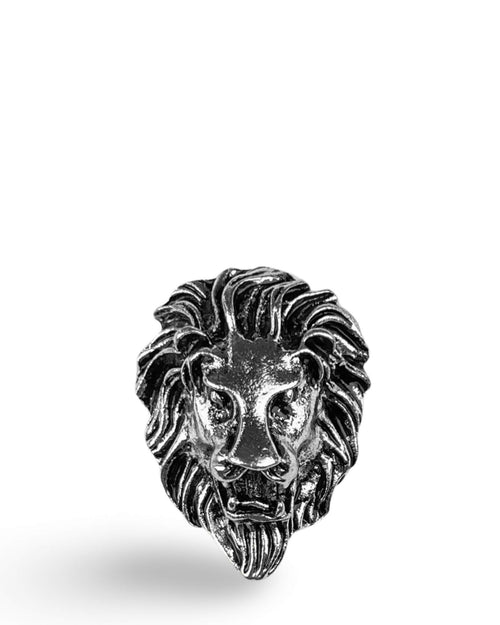 DÉCLIC Lion Head Pin - Silver