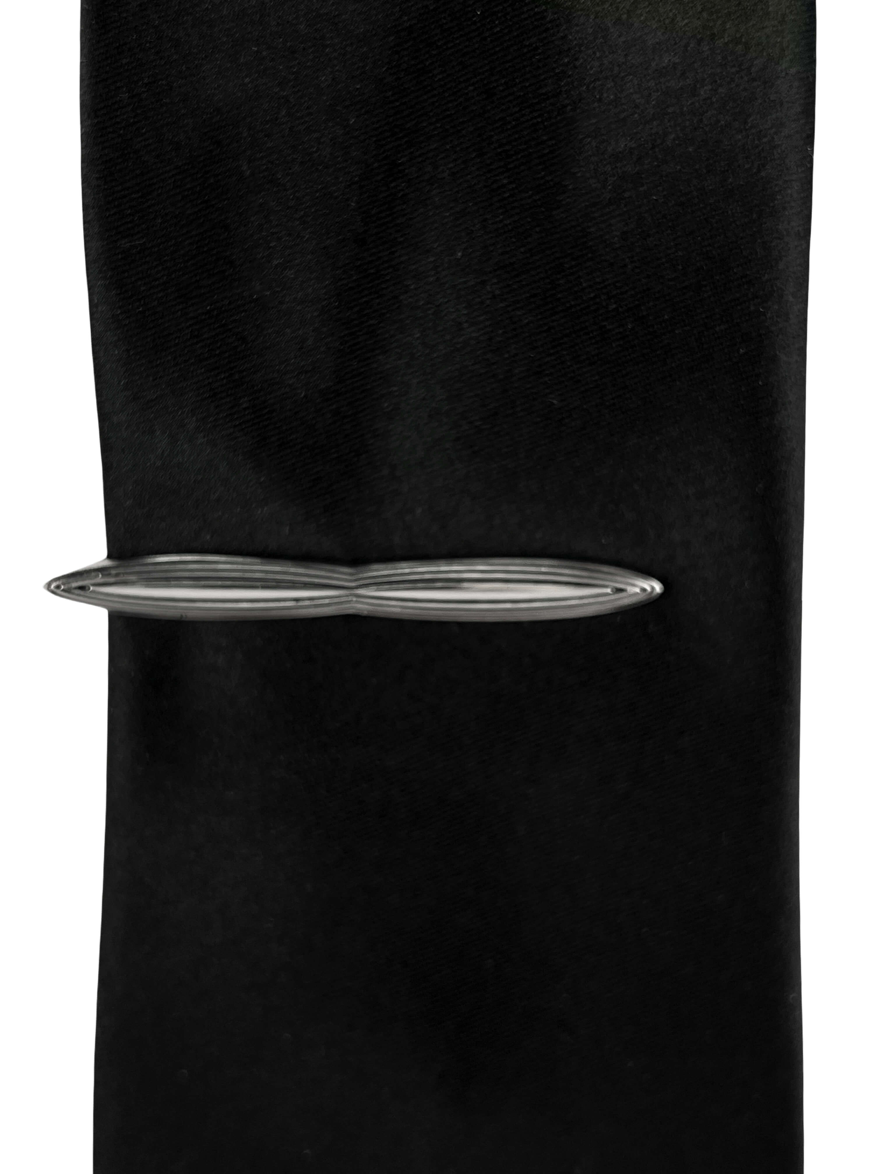 DÉCLIC Pinched Tie Bar - Silver