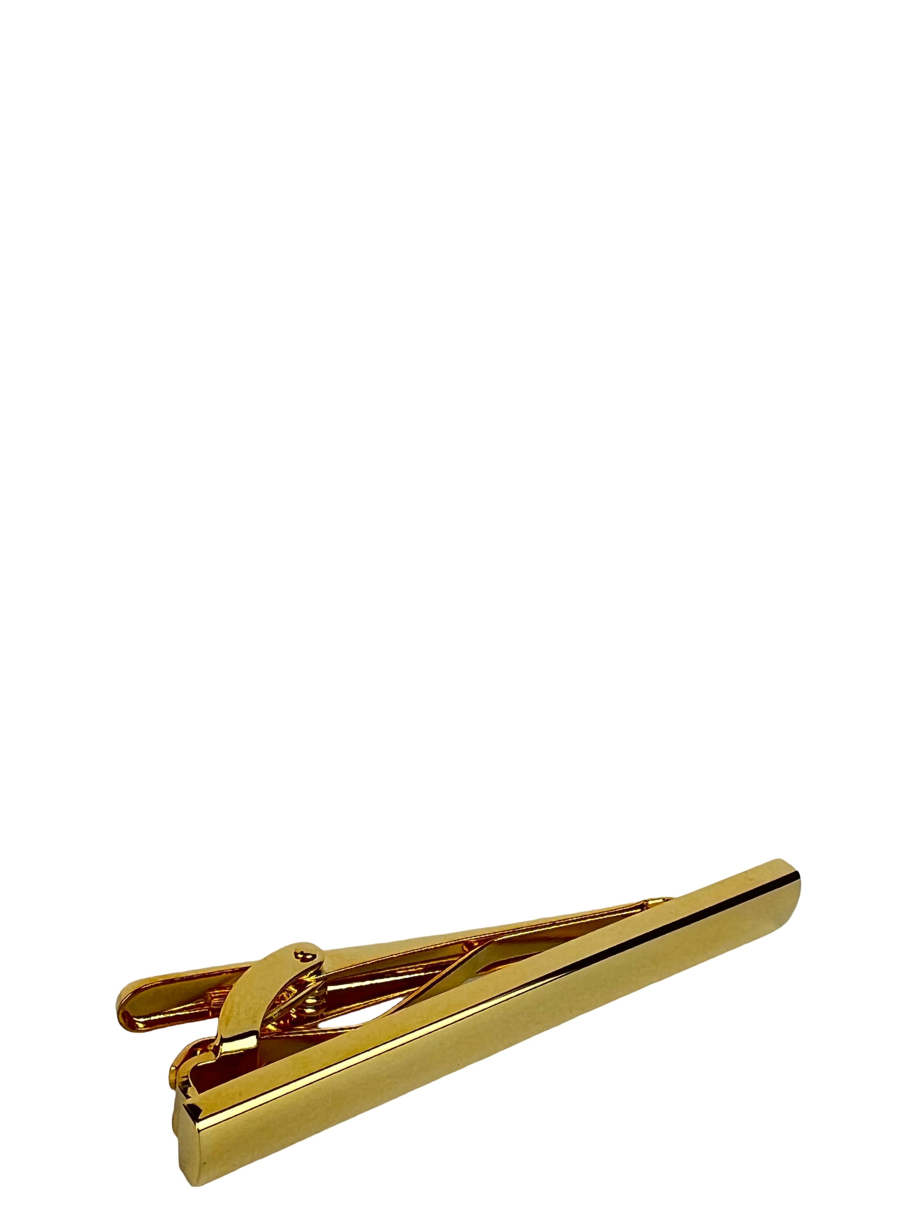 DÉCLIC Plain Long Tie Bar - Gold