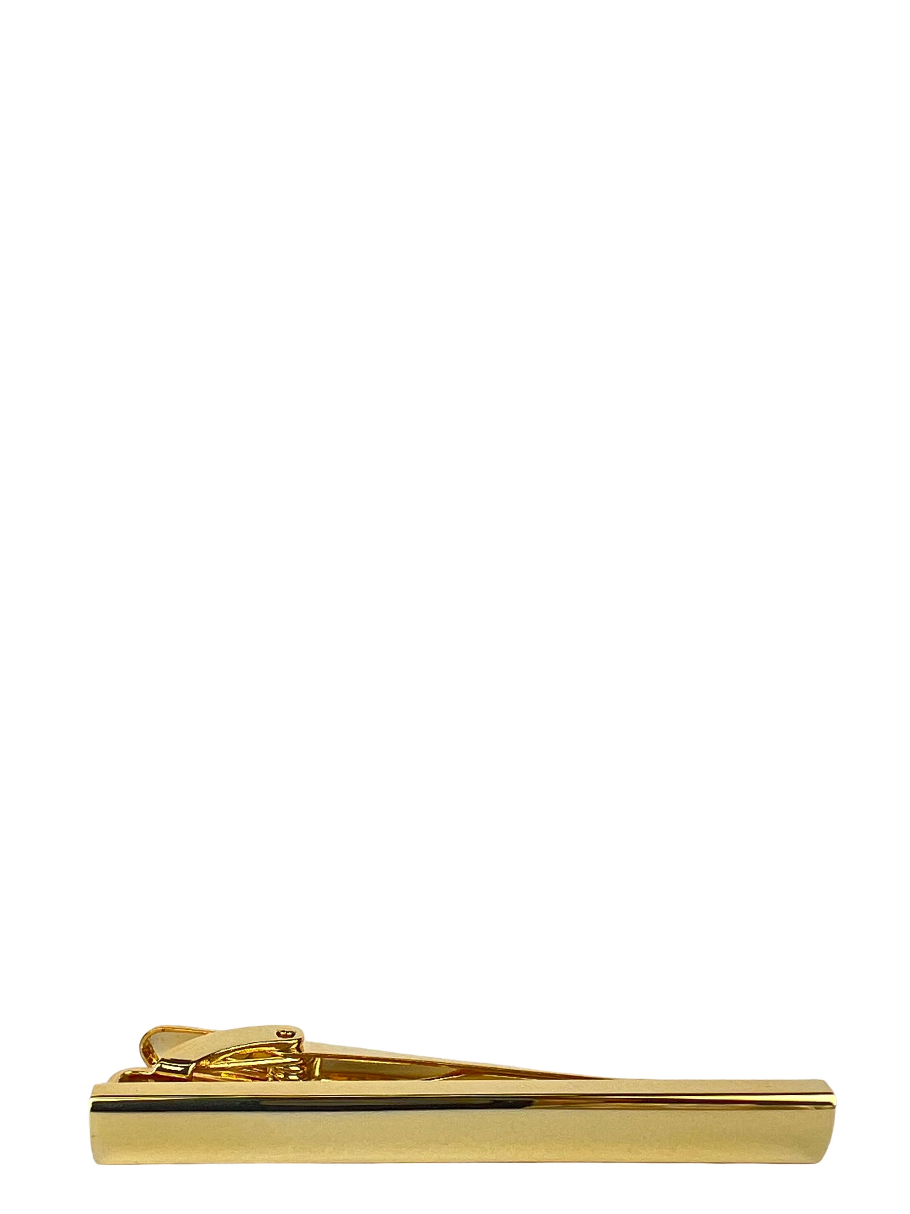 DÉCLIC Plain Long Tie Bar - Gold