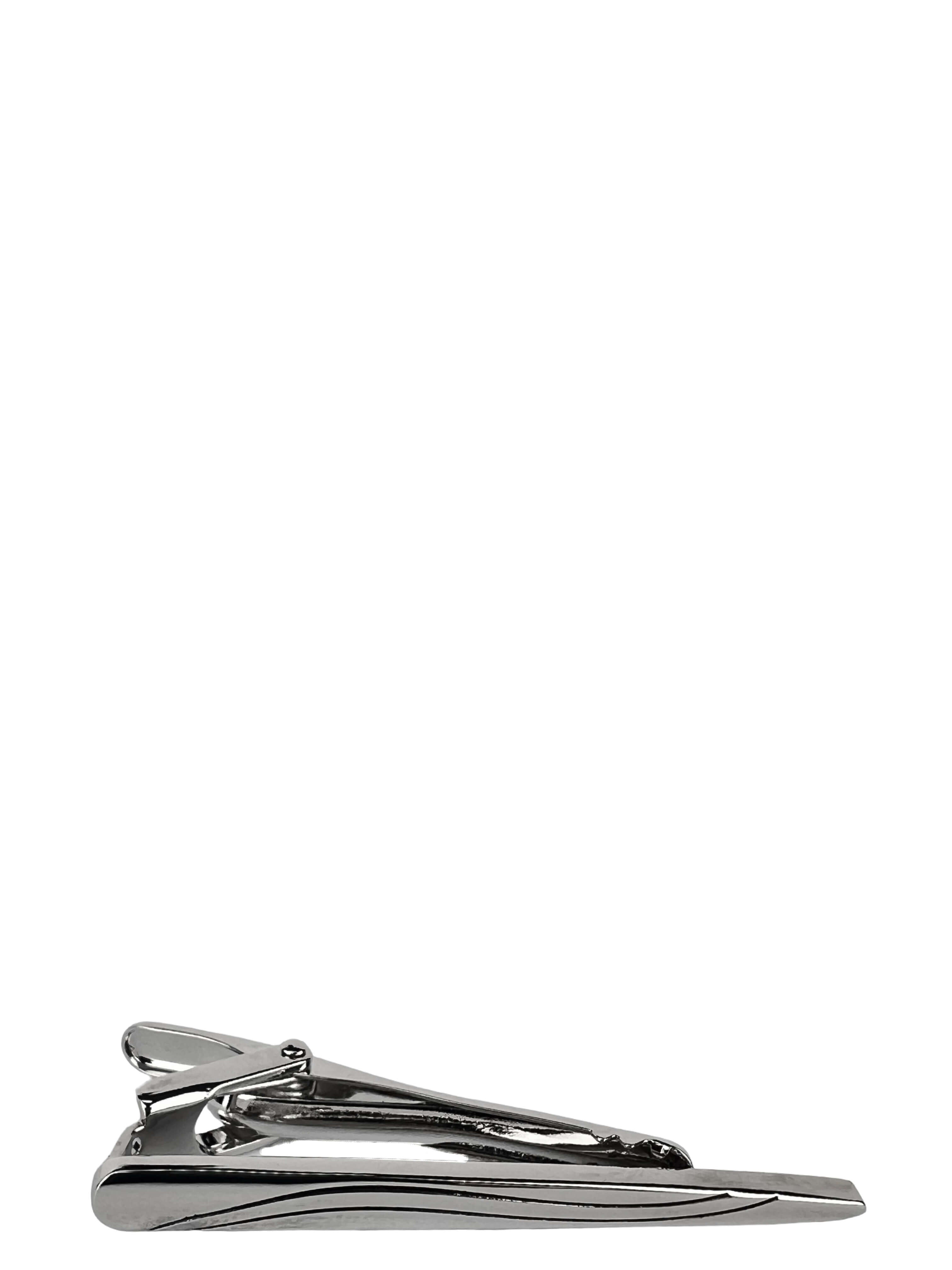 DÉCLIC Pointed Tie Bar - Silver