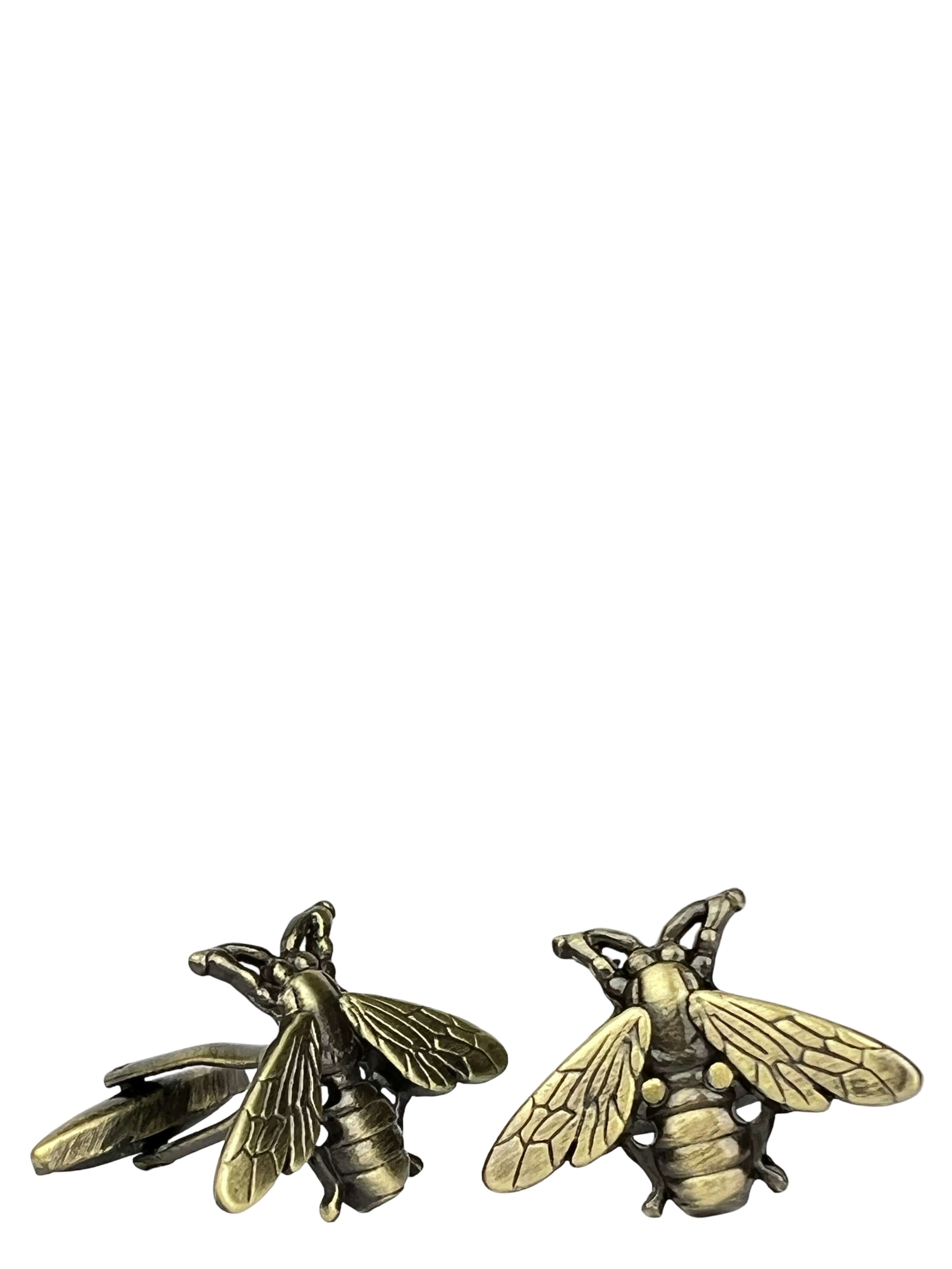 DÉCLIC Antique Bee Cufflink - Gold