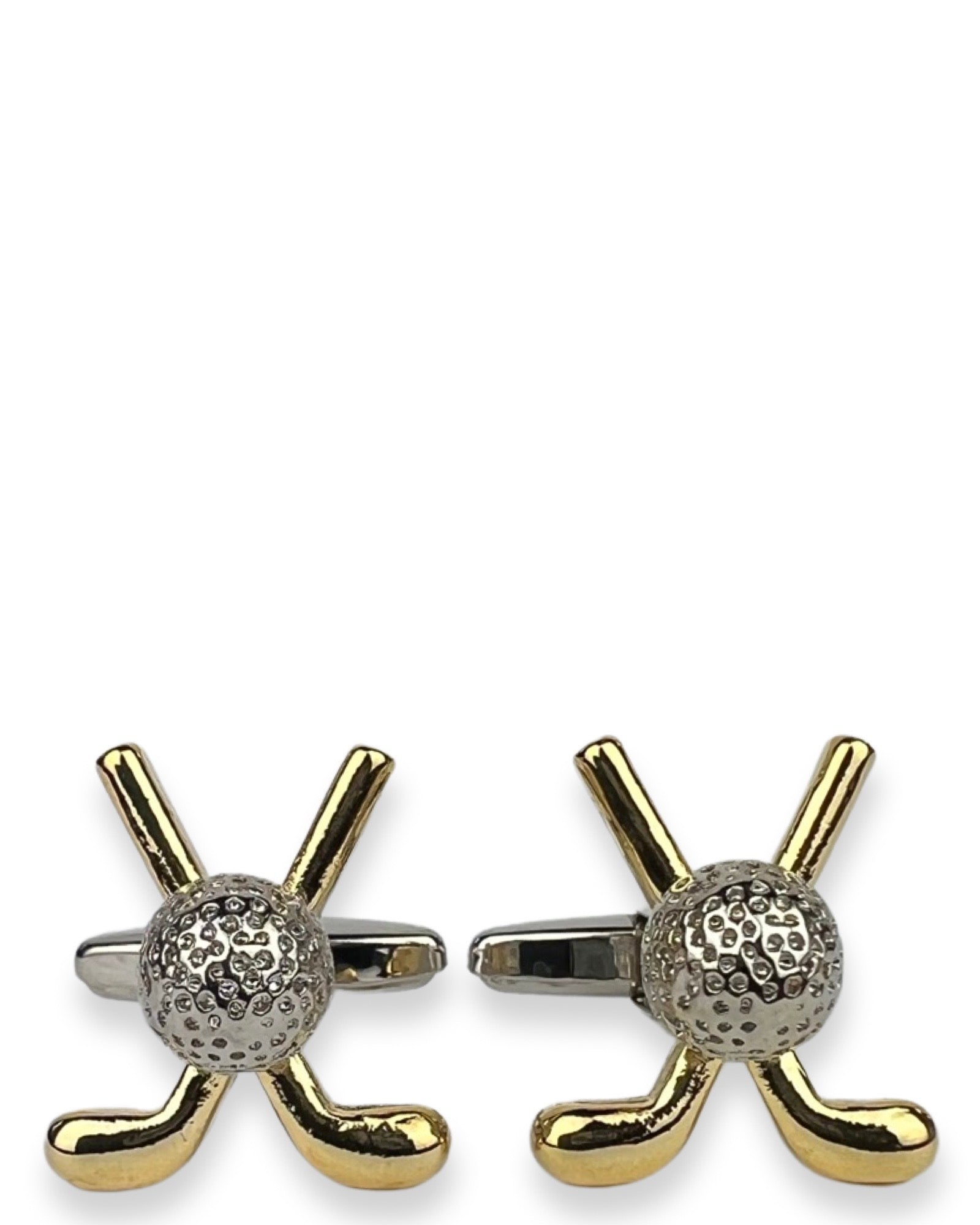 DÉCLIC Golf Stick & Ball Cufflink - Gold