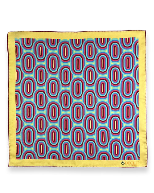 DÉCLIC Avon Patterned Pocket Square - Red