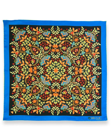 DÉCLIC Styx Pattern Pocket Square - Grey