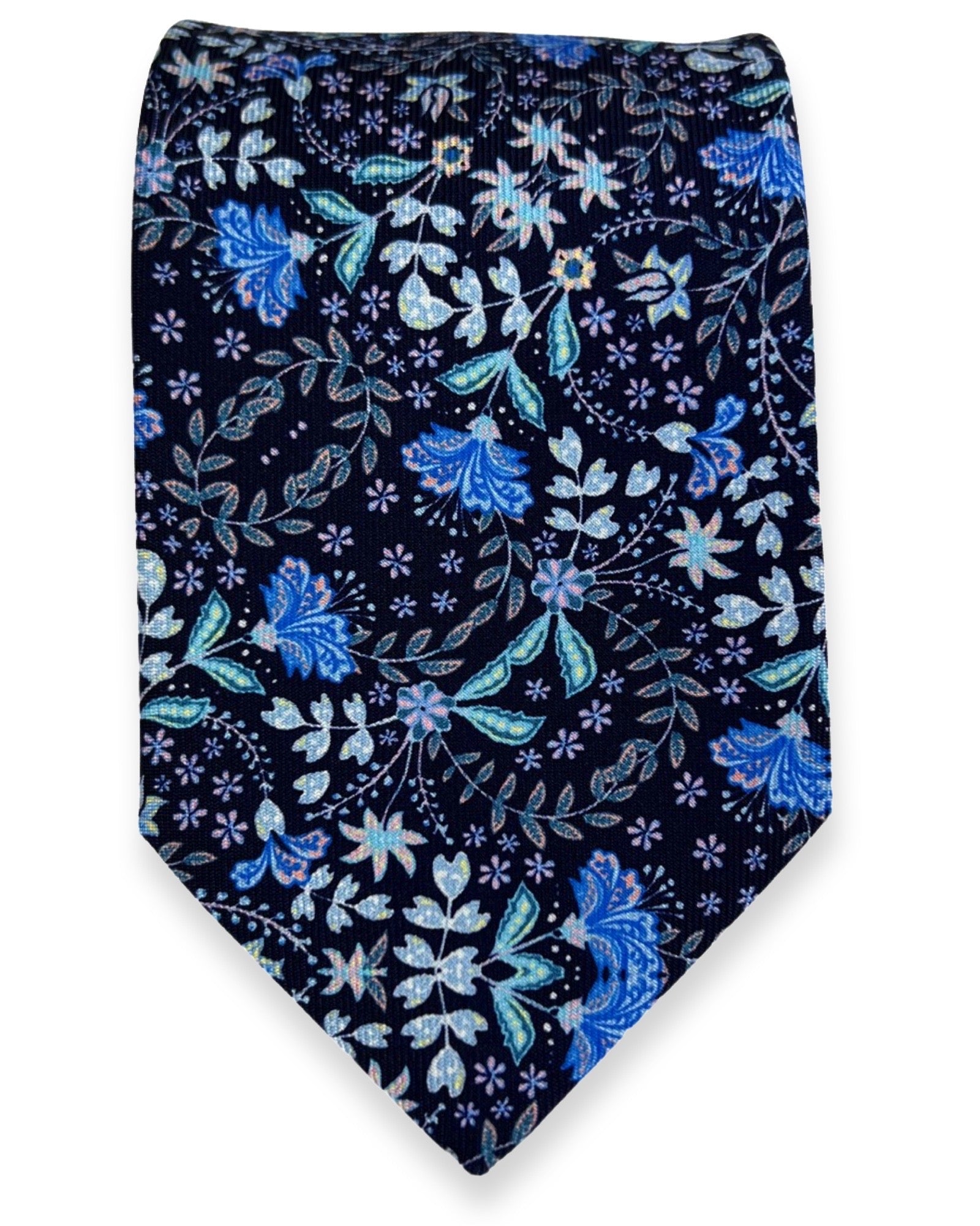 DÉCLIC Annick Floral Tie - Navy