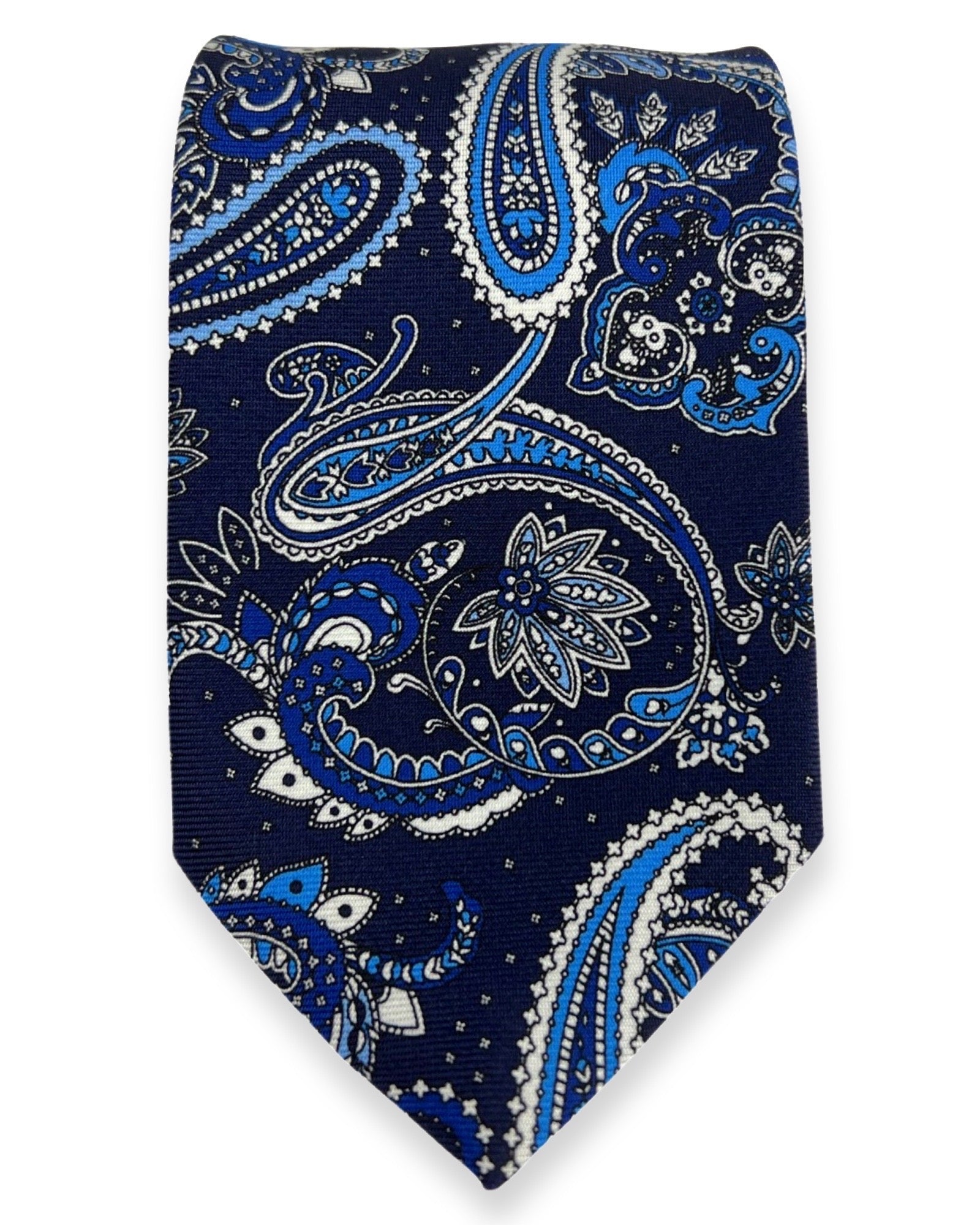 DÉCLIC Beaton Paisley Tie - Navy