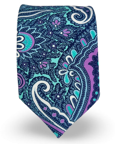 DÉCLIC Stroud Paisley Tie - Chocolate