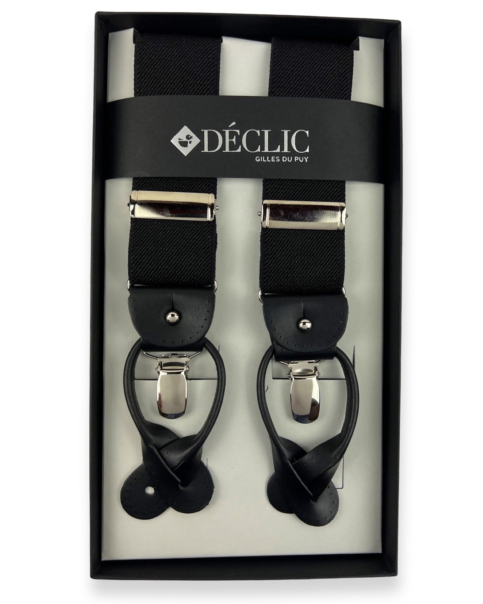 Plain 35mm 2-in-1 Braces - Black