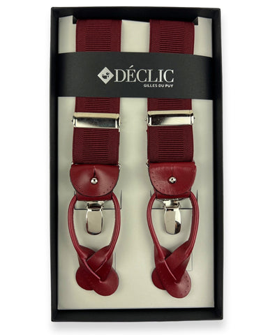 Plain 35mm 2-in-1 Braces - Wine