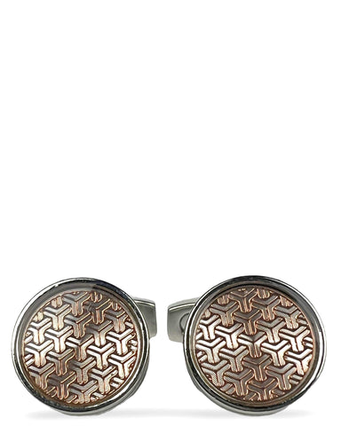 DÉCLIC Ribbed Knot Cufflink - Gold