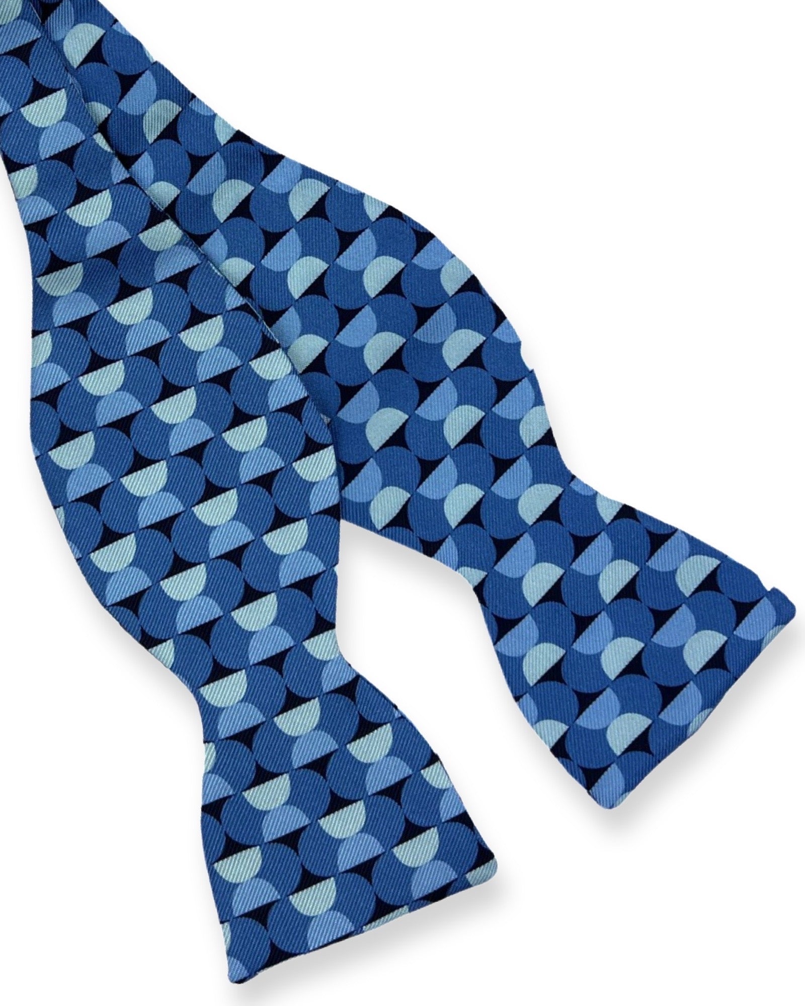 DÉCLIC Kew Patterned TYO Bow Tie - Blue
