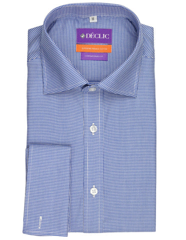 DÉCLIC Salinas Textured Check Shirt - Blue