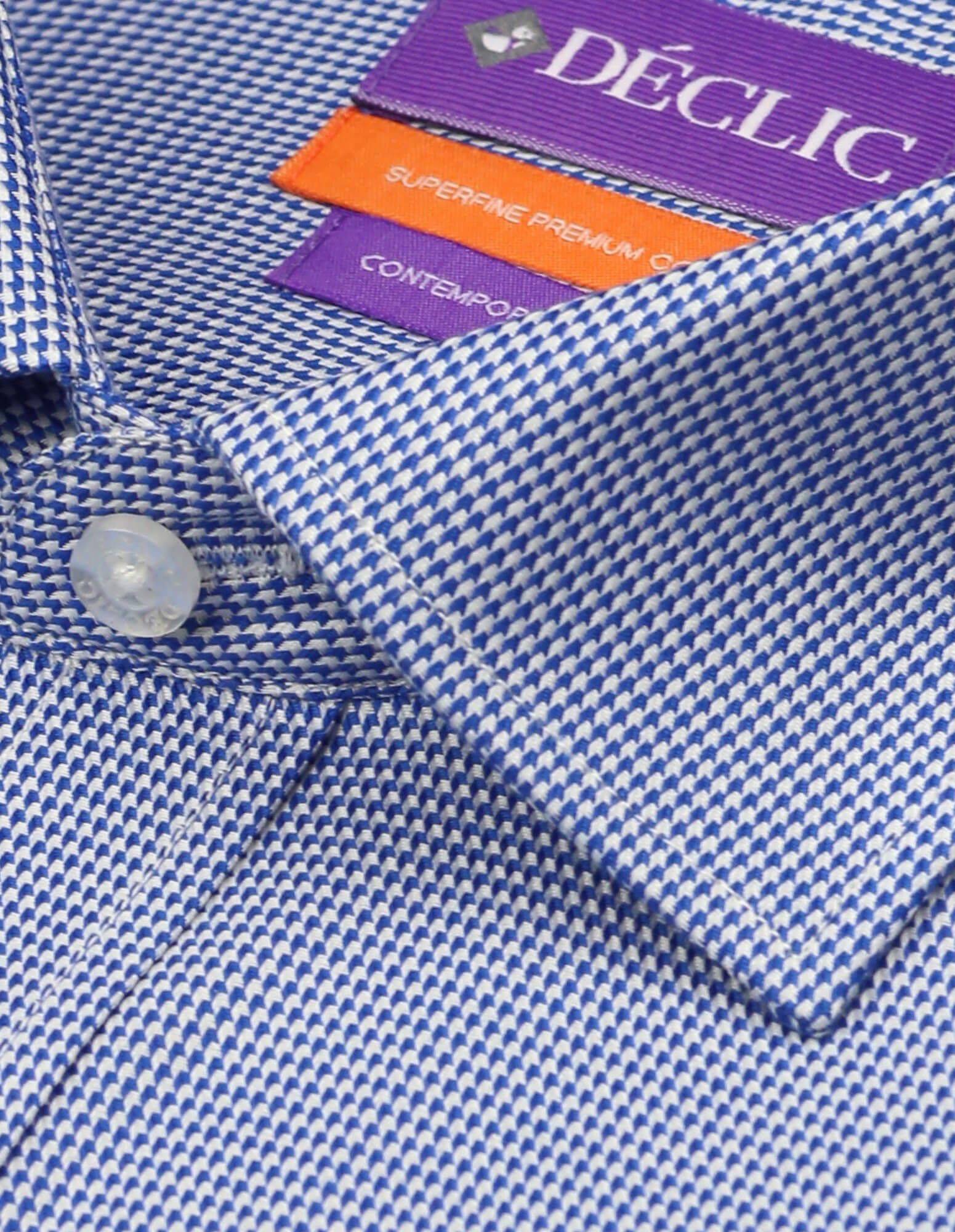 DÉCLIC Karma Textured Shirt - Royal