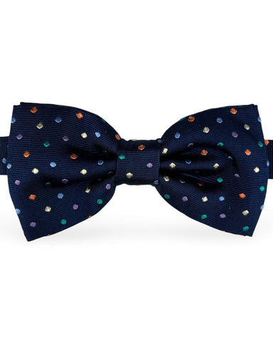 JA Floppy 10cm Paisley Bow Tie - Black