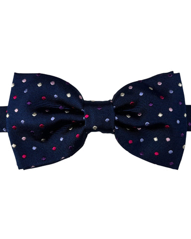 JA Floppy 10cm Paisley Bow Tie - Black