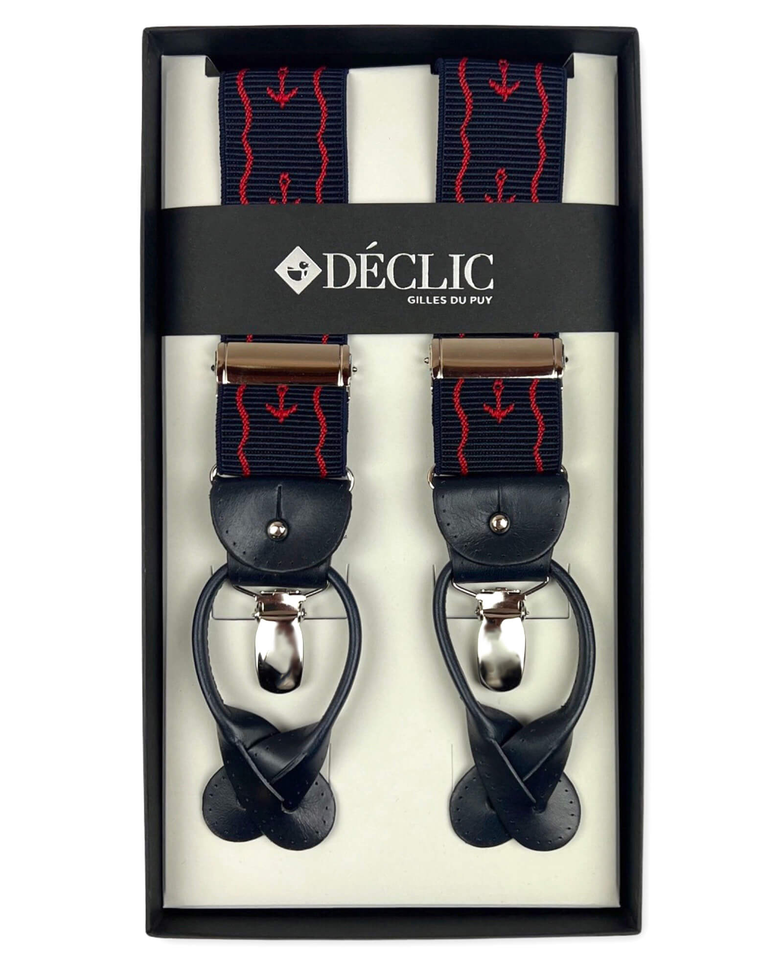 Anchor Elastic 35mm 2-in-1 Braces - Navy