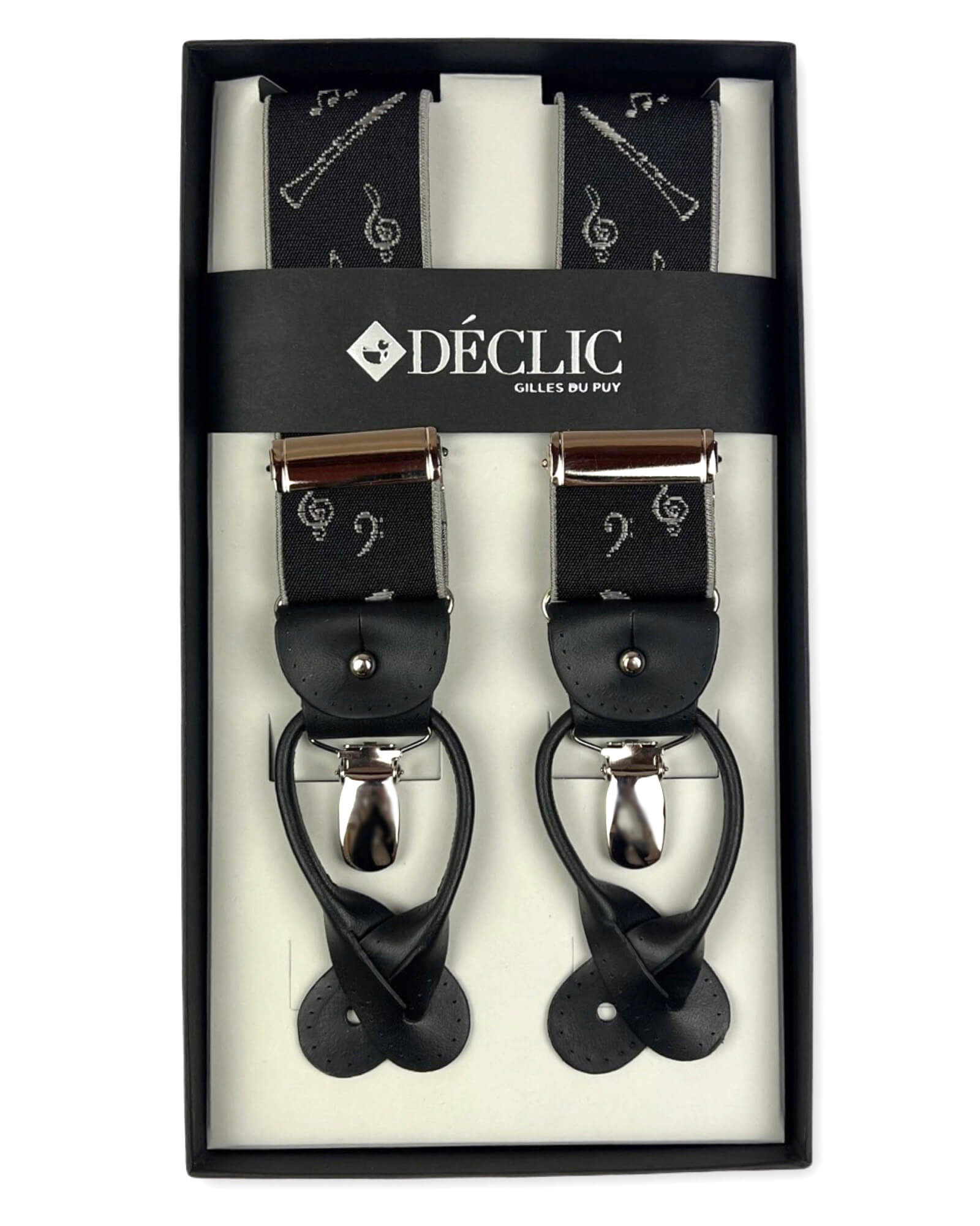 Musical Instruments Elastic 35mm 2-in-1 Braces - Black