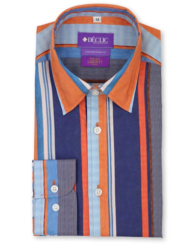 DÉCLIC Caramella Stripe Shirt - Blue