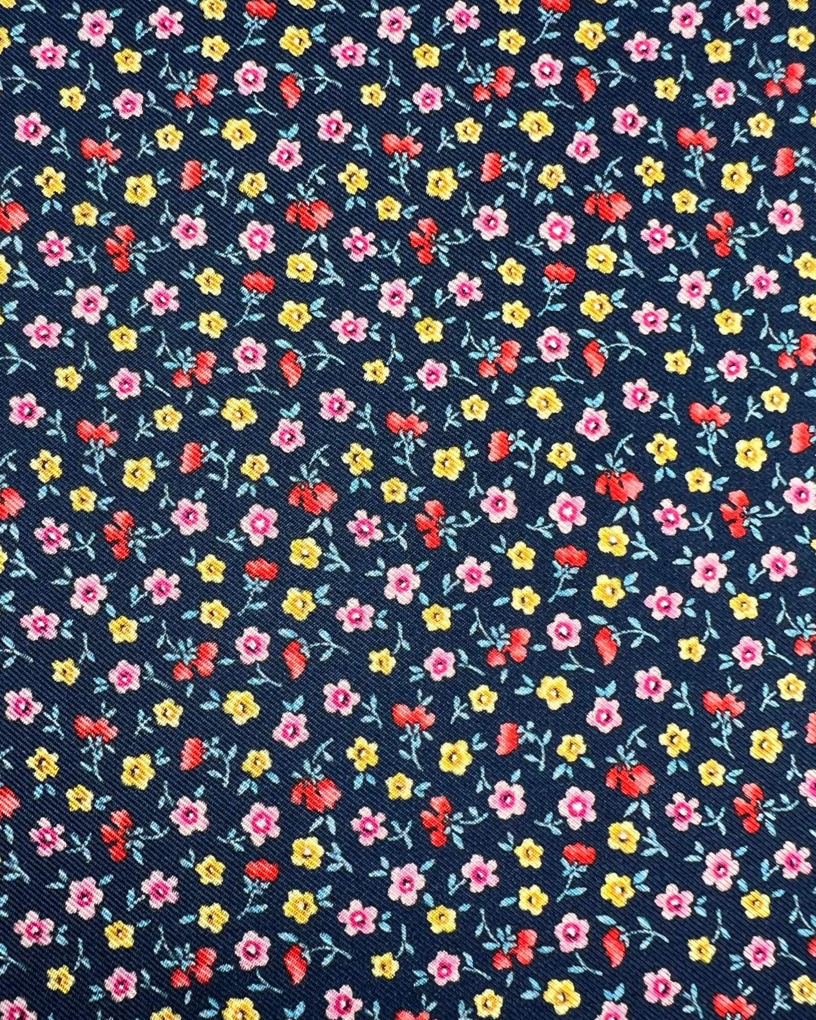 DÉCLIC Ciavari Floral Hanky - Navy