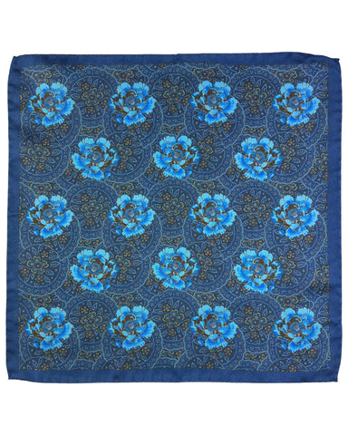 DÉCLIC Cento Floral Hanky - Blue