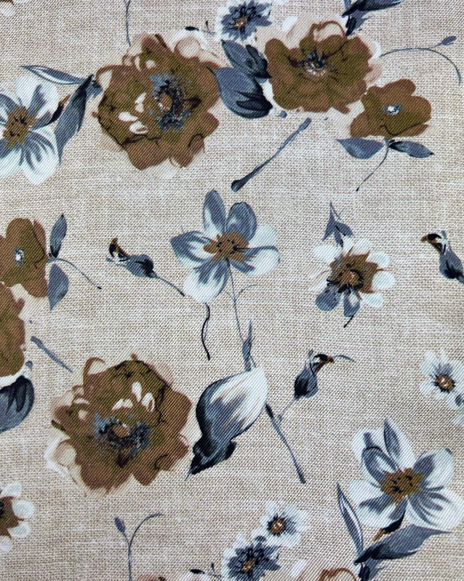 DÉCLIC Forio Floral Hanky - Brown