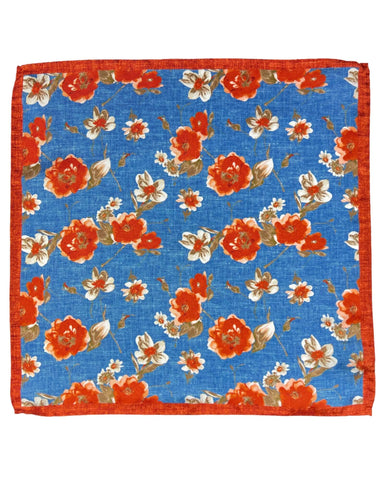 DÉCLIC Cento Floral Hanky - Blue