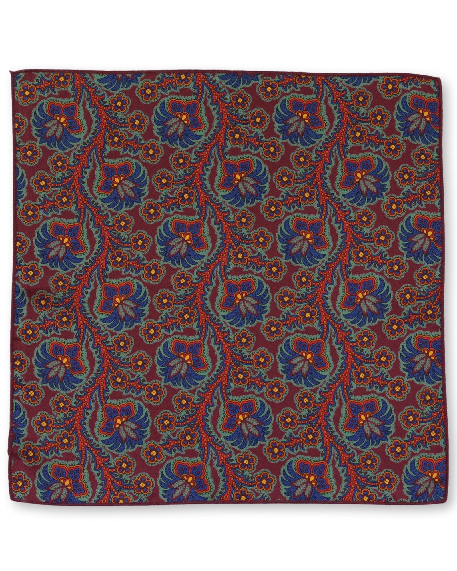 DÉCLIC Seca Paisley Hanky - Burgundy