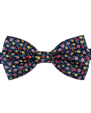 JA Floppy 10cm Paisley Bow Tie - Black
