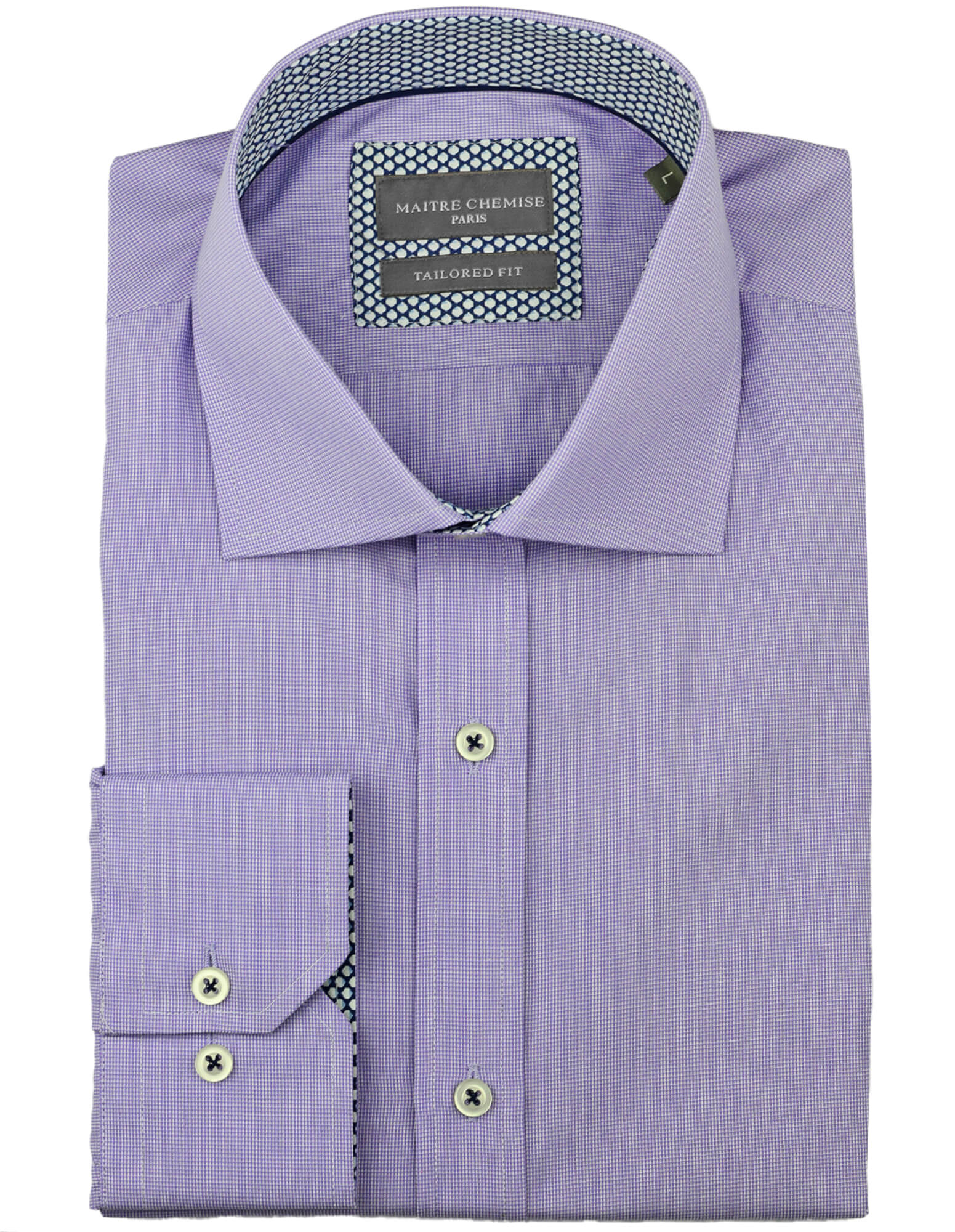 Maitre Chemise Rouen Textured Shirt - Purple