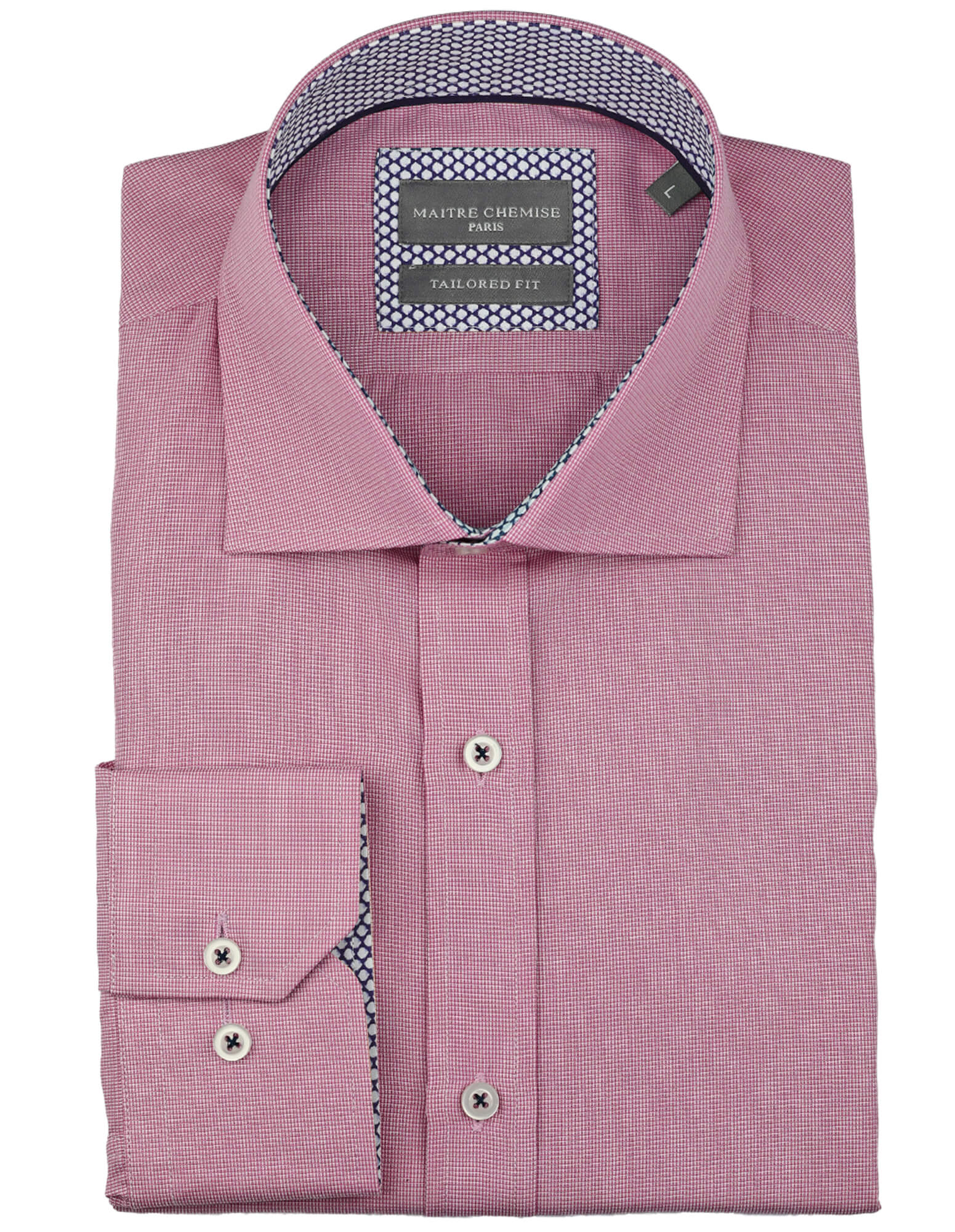Maitre Chemise Rouen Textured Shirt - Red