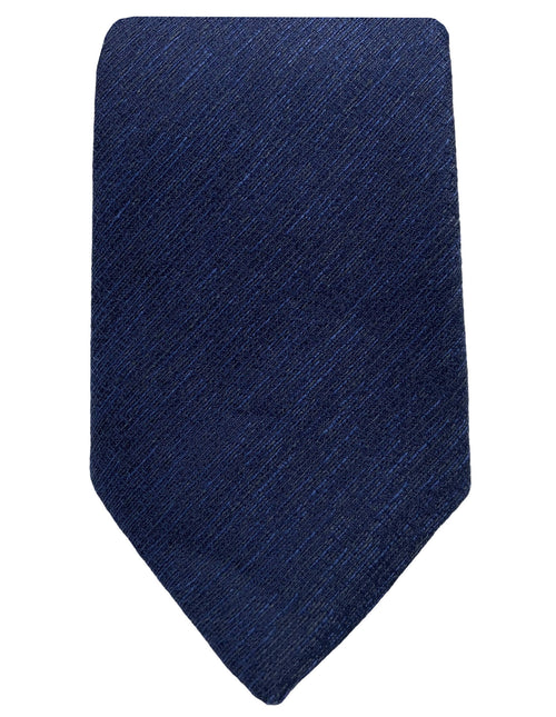 DÉCLIC Palermo Linen Tie - Navy