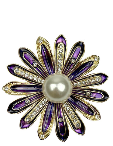 DÉCLIC Black Rose Edge Pin - Gold