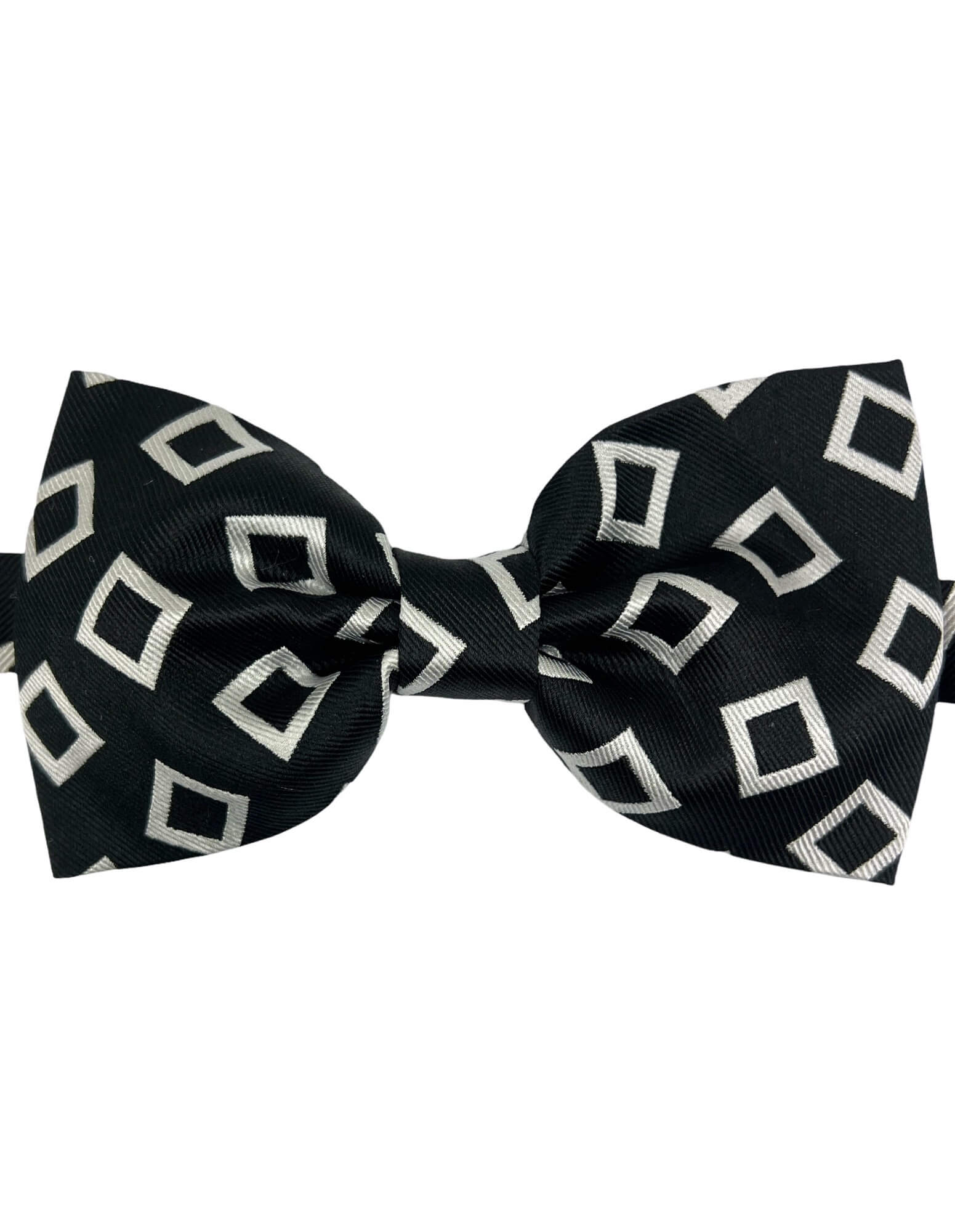 CANTINI Salice Patterned Bow Tie - Black