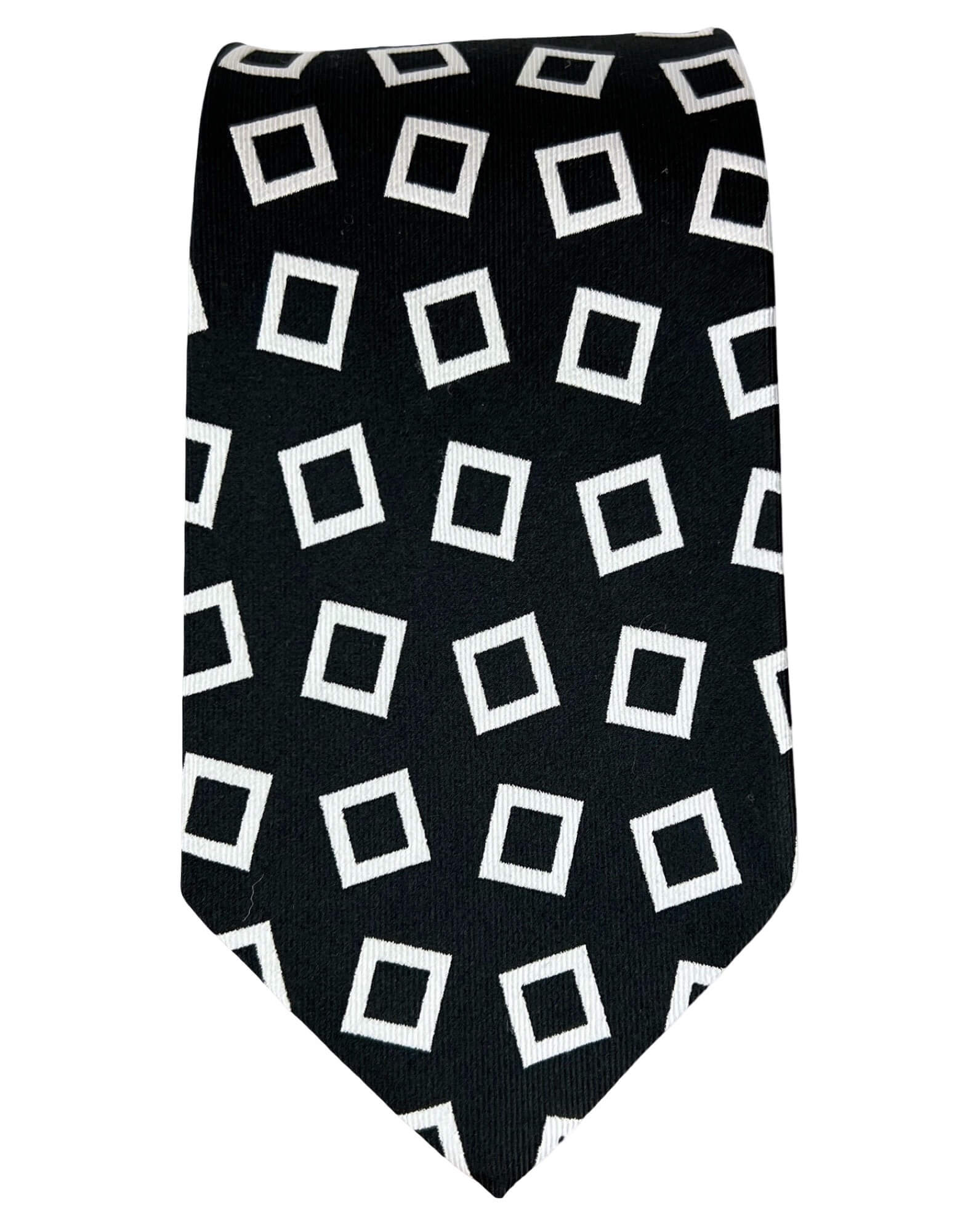 CANTINI Salice Patterned Tie - Black
