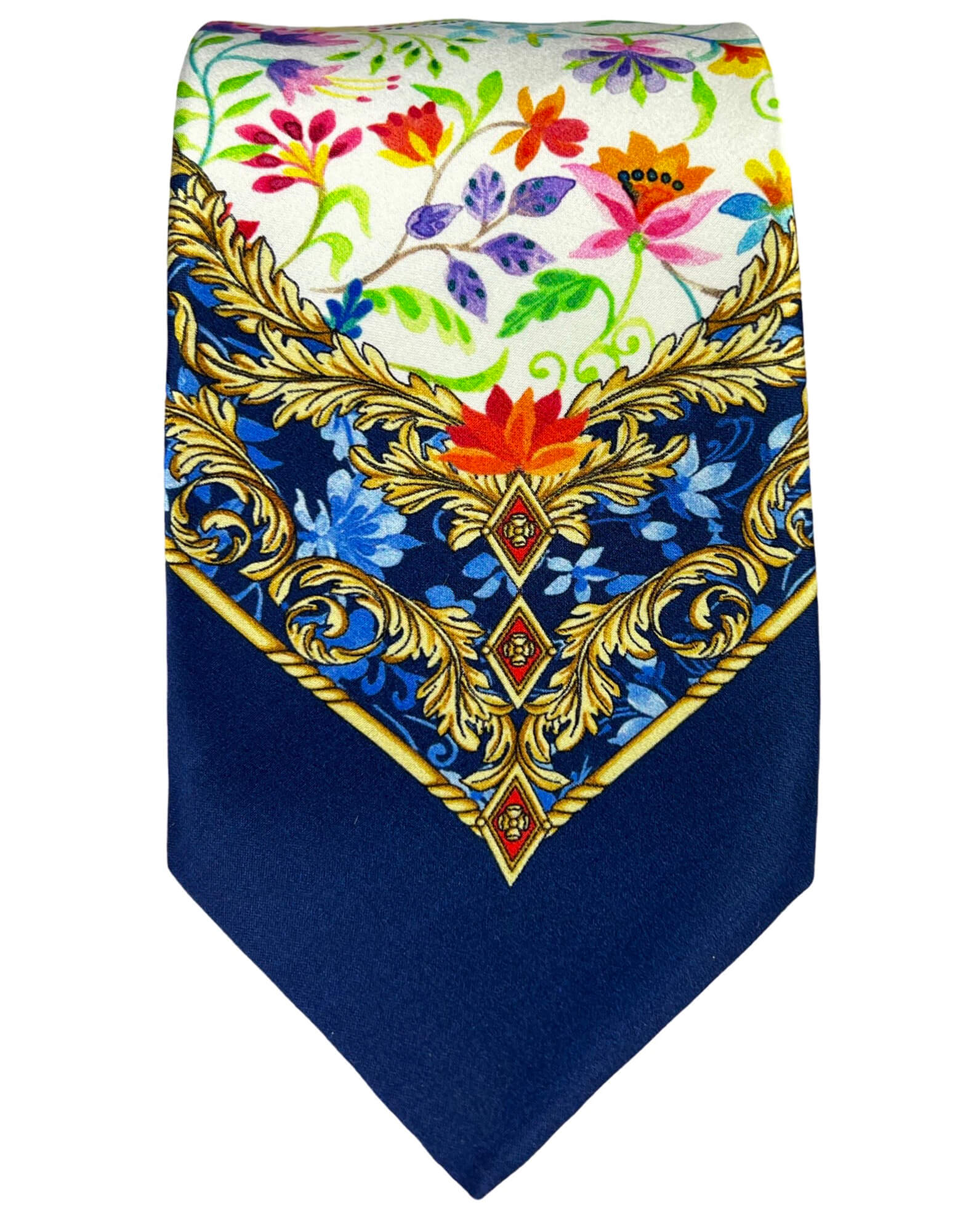 Silvio Fiorello Jianni Floral Tie - White