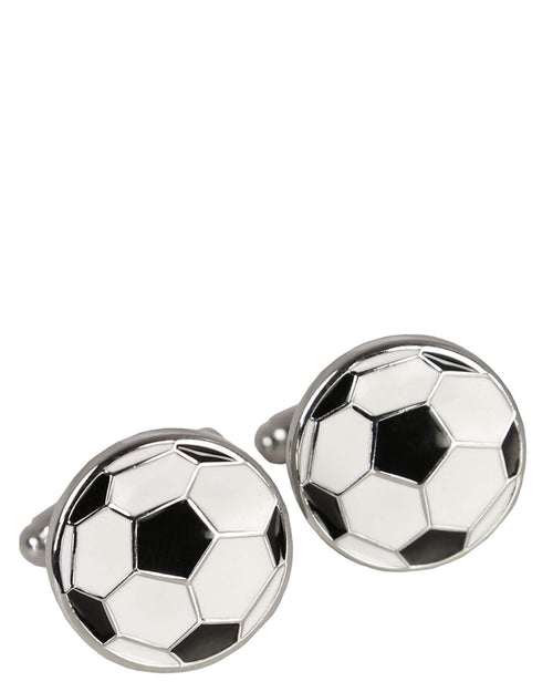 DÉCLIC Soccer Ball Cufflink - Silver